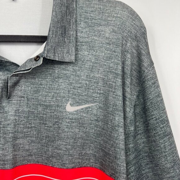 Nike Golf Dri Fit Tiger Woods Polo Shirt Collar Men's size Large - Picture 5 of 14